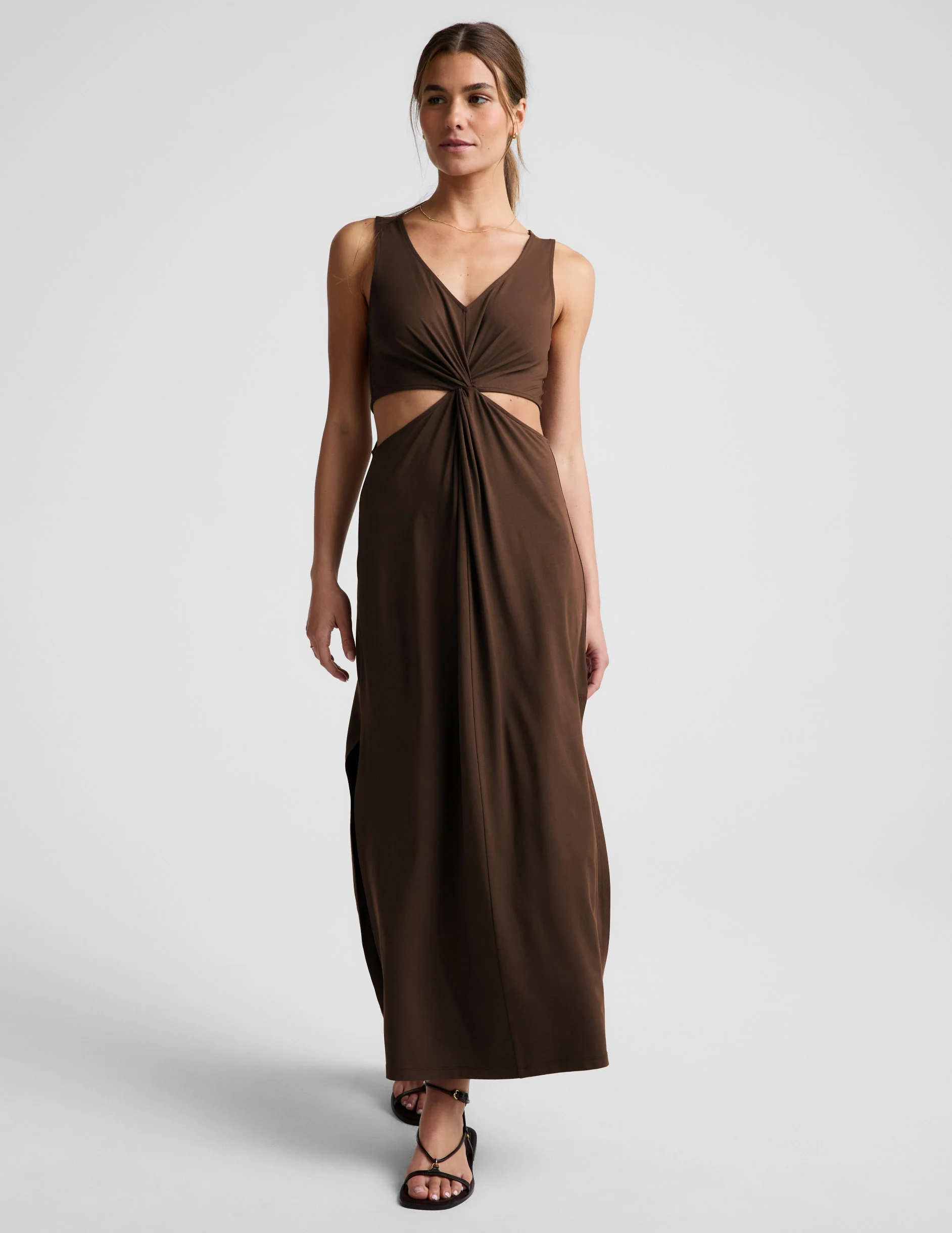 Maxi Around The World Front Twist Dress - Image 5